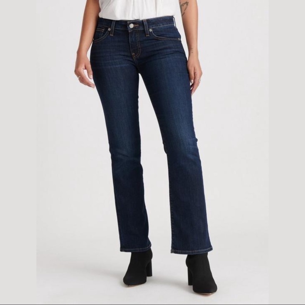 Lucky Sofia Boot Dark Wash Long Denim Jeans